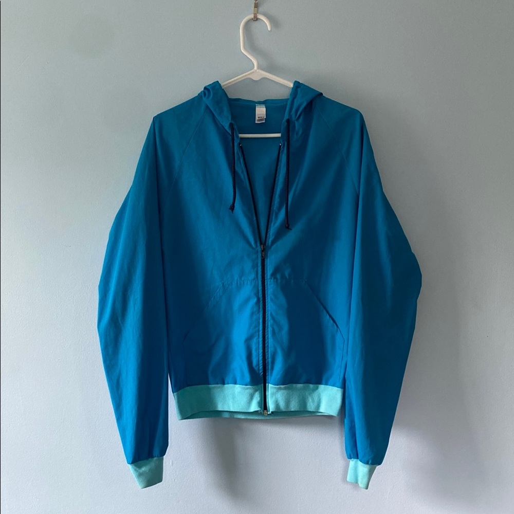 American Apparel Blue and Teal Women's Jacket